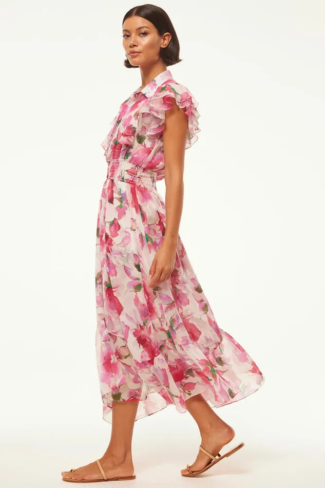 MISA Los Angeles FLORENCIA DRESS Garden Fuchsia Women Dresses