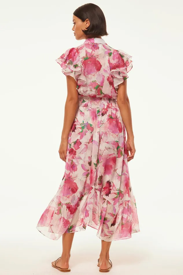 MISA Los Angeles FLORENCIA DRESS Garden Fuchsia Women Dresses