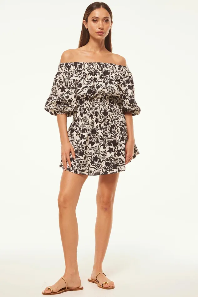 MISA Los Angeles MARTA DRESS Flora Negra Ditsy Women Dresses