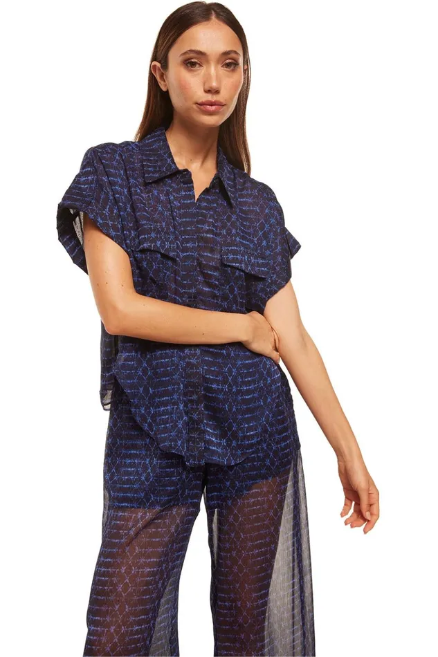 MISA Los Angeles PIA PANT Midnight Shibori Women Pants