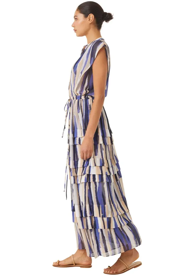 MISA Los Angeles ULRICHA DRESS Striped Instinct Women Dresses