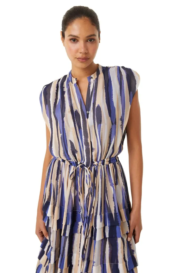 MISA Los Angeles ULRICHA DRESS Striped Instinct Women Dresses