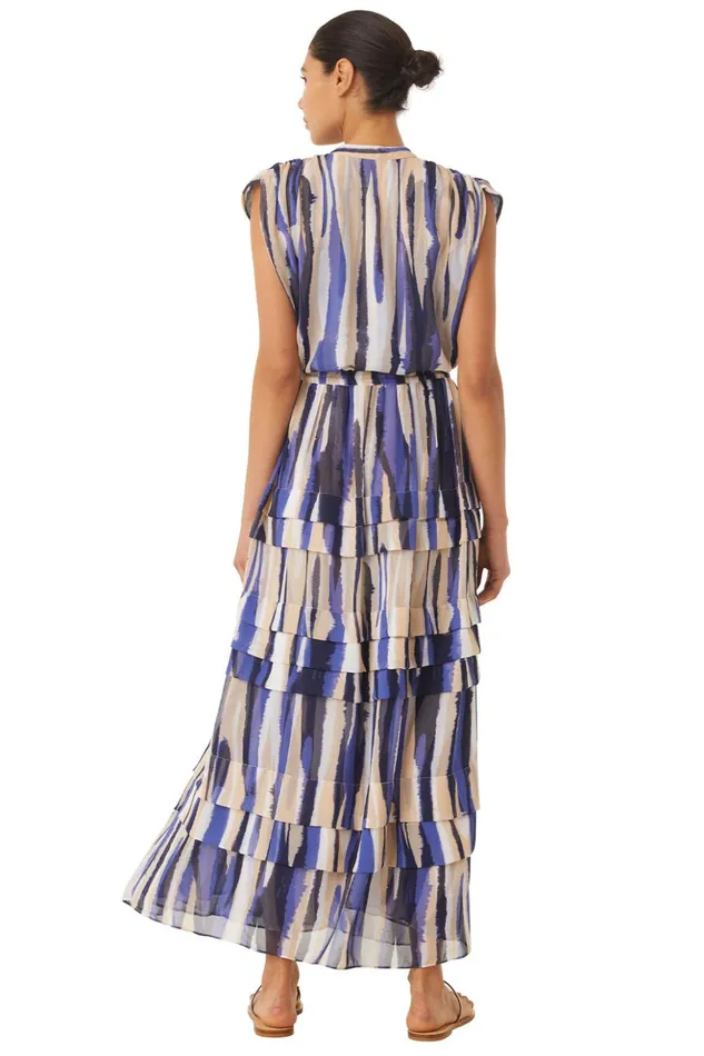 MISA Los Angeles ULRICHA DRESS Striped Instinct Women Dresses