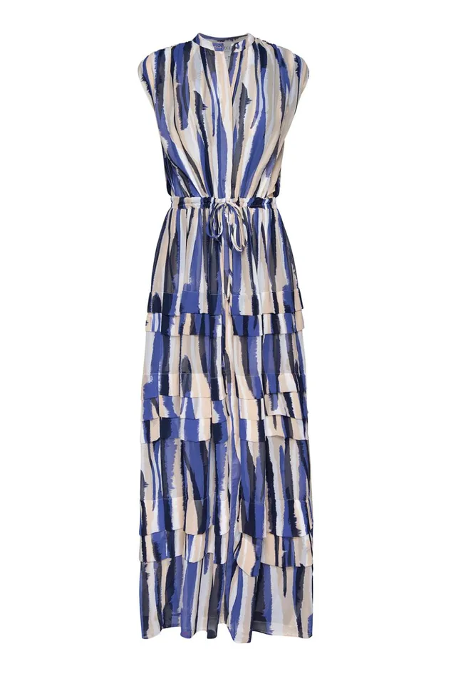 MISA Los Angeles ULRICHA DRESS Striped Instinct Women Dresses