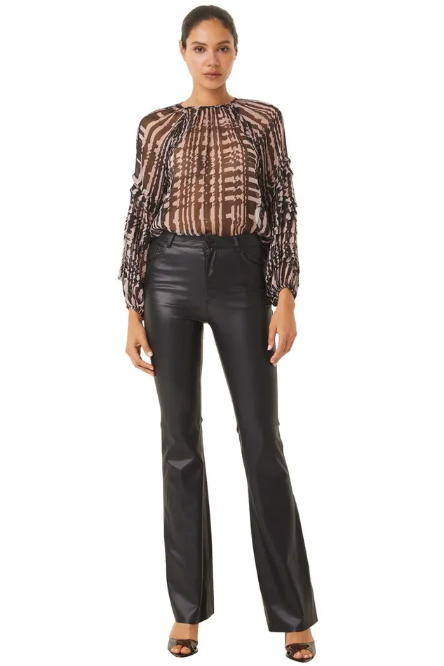 MISA Los Angeles VICTOIRE TOP Holiday Abstraction Women Tops