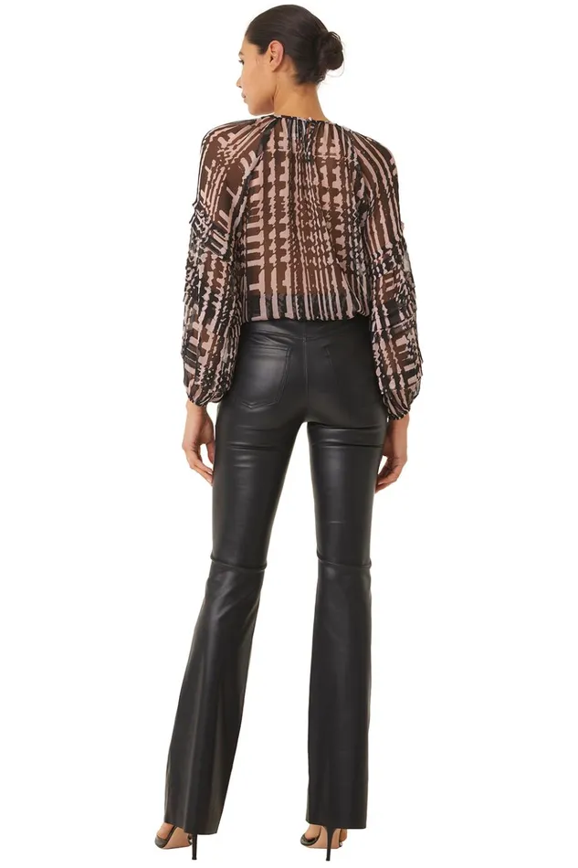 MISA Los Angeles VICTOIRE TOP Holiday Abstraction Women Tops