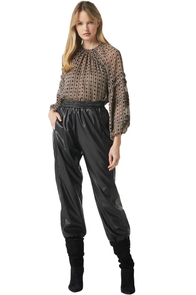 MISA Los Angeles VICTOIRE TOP Lattice Tile Women Tops
