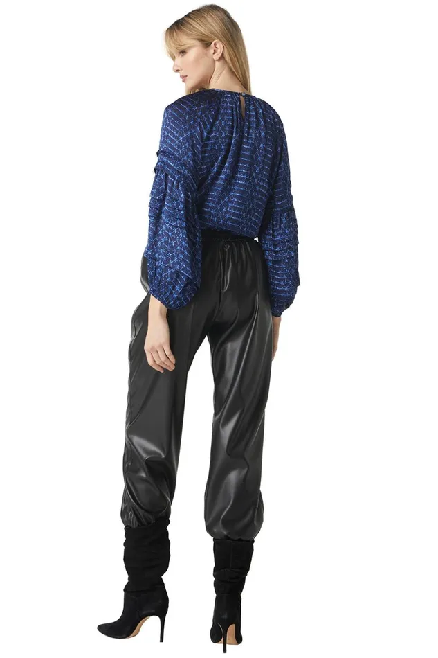 MISA Los Angeles VICTOIRE TOP Midnight Shibori Women Tops