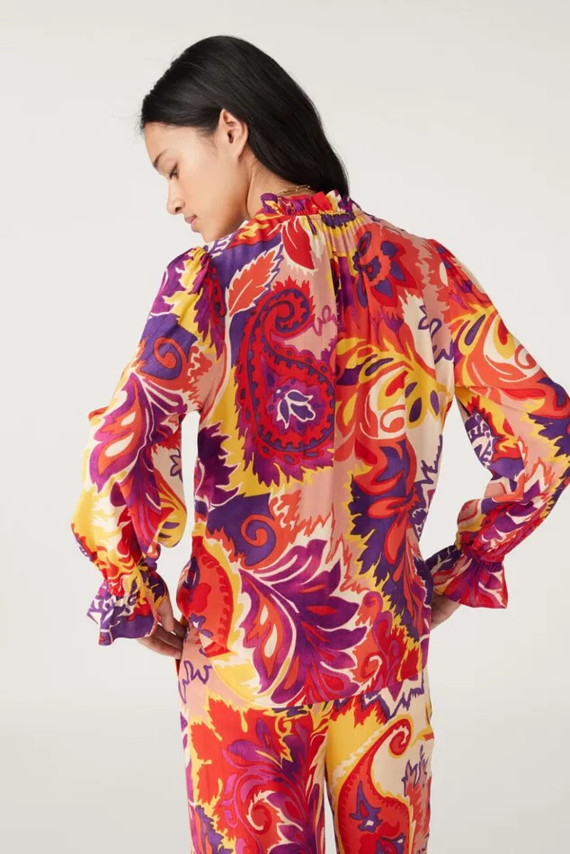 NatsyPrinted Shirt Clothing Baandsh Tops and Shirts