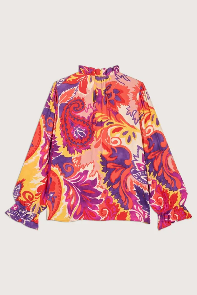NatsyPrinted Shirt Clothing Baandsh Tops and Shirts