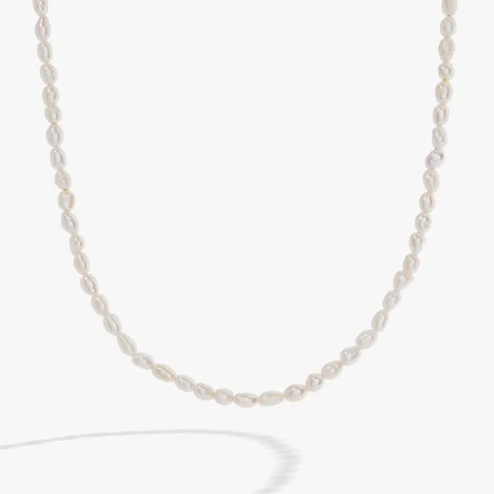Necklaces Women Alex And Ani Freshwater Pearl Necklace Stainless Steel Gold