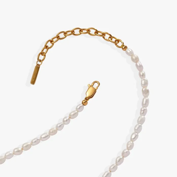 Necklaces Women Alex And Ani Freshwater Pearl Necklace Stainless Steel Gold