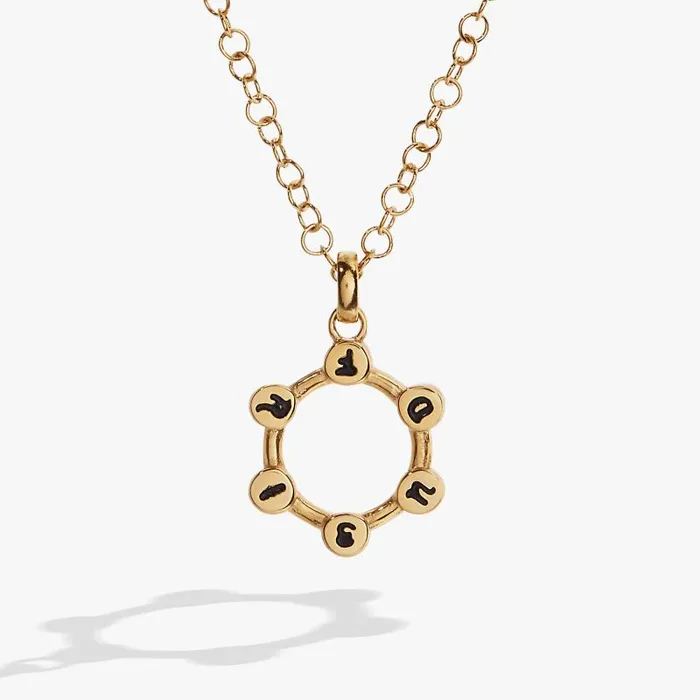 Necklaces Women Alex And Ani Hidden Message 039Friend039 Crystal Necklace Stainless Steel Gold