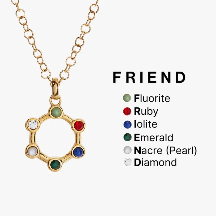 Necklaces Women Alex And Ani Hidden Message 039Friend039 Crystal Necklace Stainless Steel Gold
