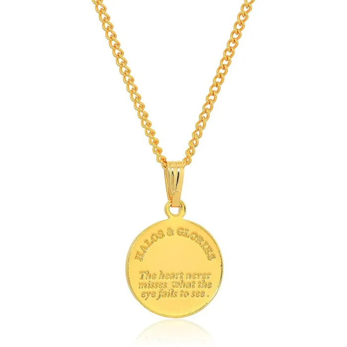 Necklaces Women Alex And Ani Letter M Necklace Halos and Glories Shiny Gold