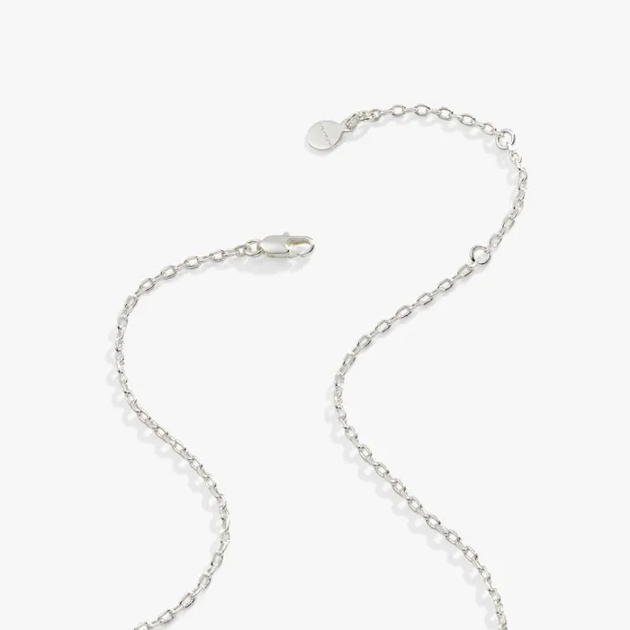 Necklaces Women Alex And Ani Love Luck Inline Necklace Adjustable Silver