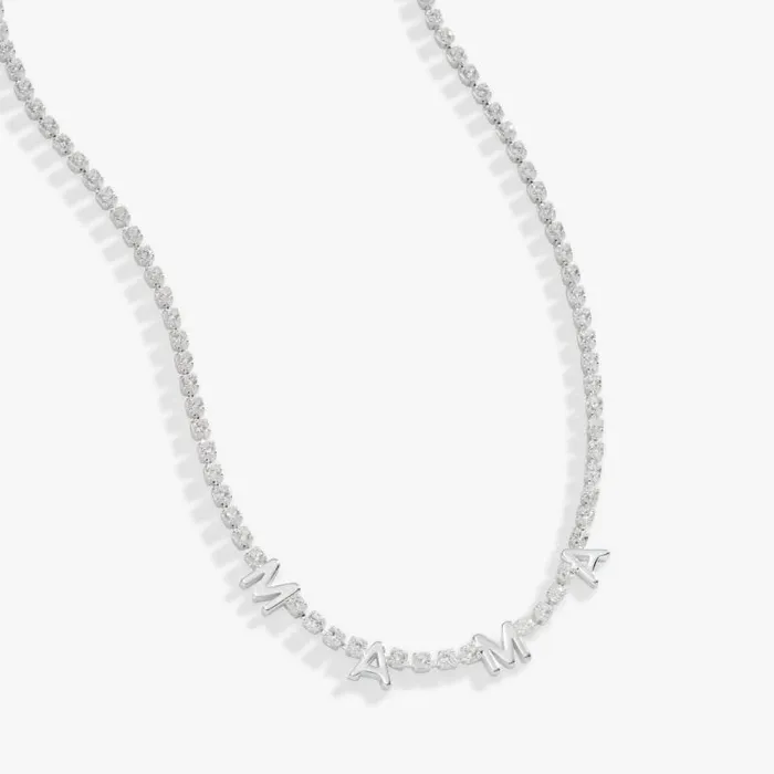 Necklaces Women Alex And Ani Mama039 Tennis Necklace Adjustable Silver