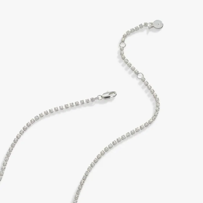 Necklaces Women Alex And Ani Mama039 Tennis Necklace Adjustable Silver