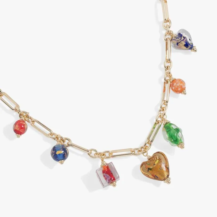 Necklaces Women Alex And Ani Murano Beads Adjustable Charm Necklace Gold