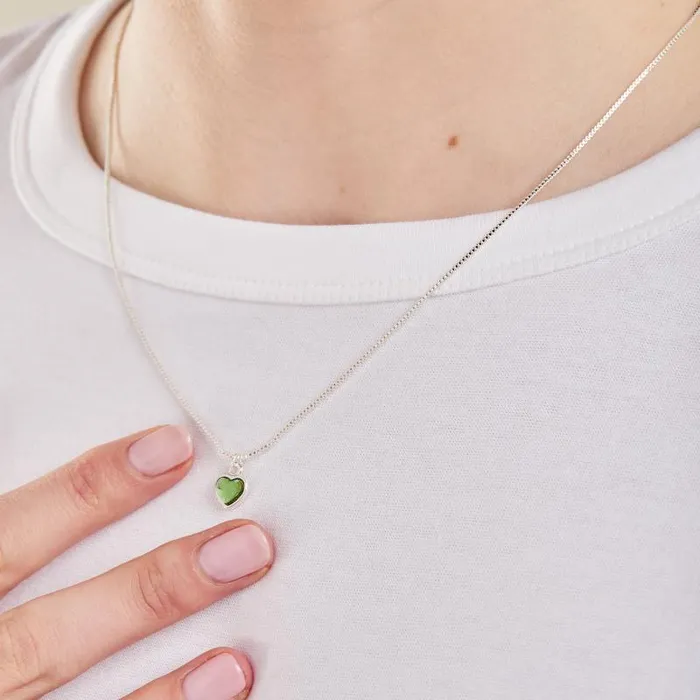 Necklaces Women Alex And Ani Peridot Heart Necklace August Birthstone Silver