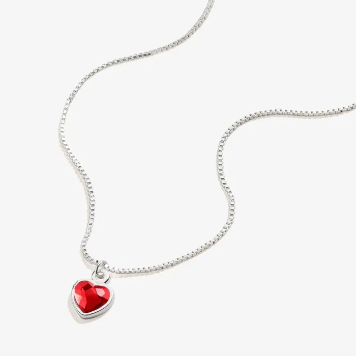 Necklaces Women Alex And Ani Ruby Heart Necklace July Birthstone Silver