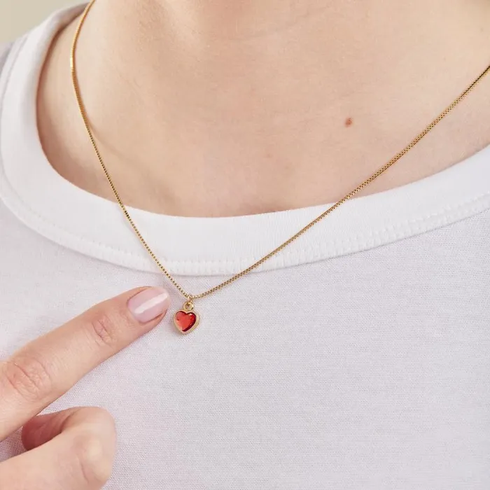 Necklaces Women Alex And Ani Ruby Heart Necklace July Birthstone Silver