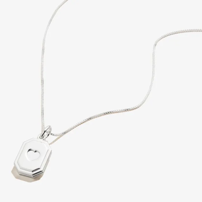 Necklaces Women Alex And Ani Slider Tag Heart Charm Necklace 21039039 Silver