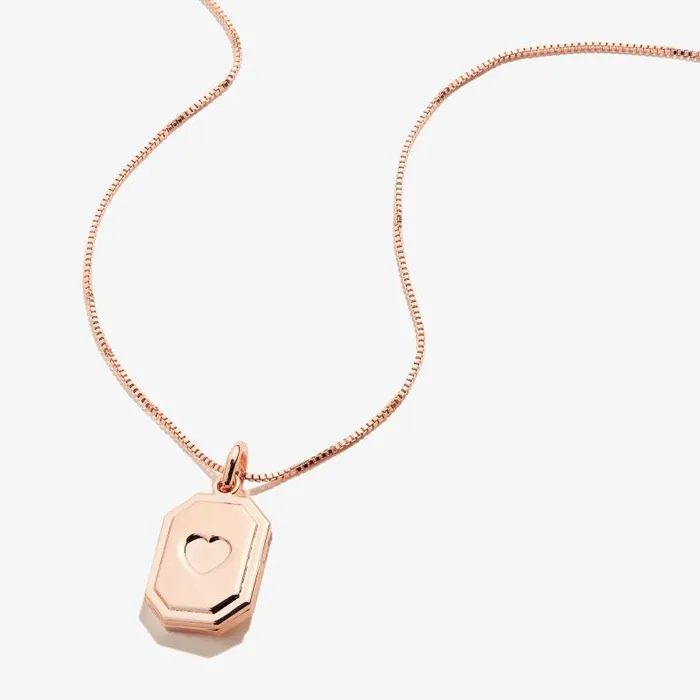 Necklaces Women Alex And Ani Slider Tag Heart Charm Necklace 21039039 Silver