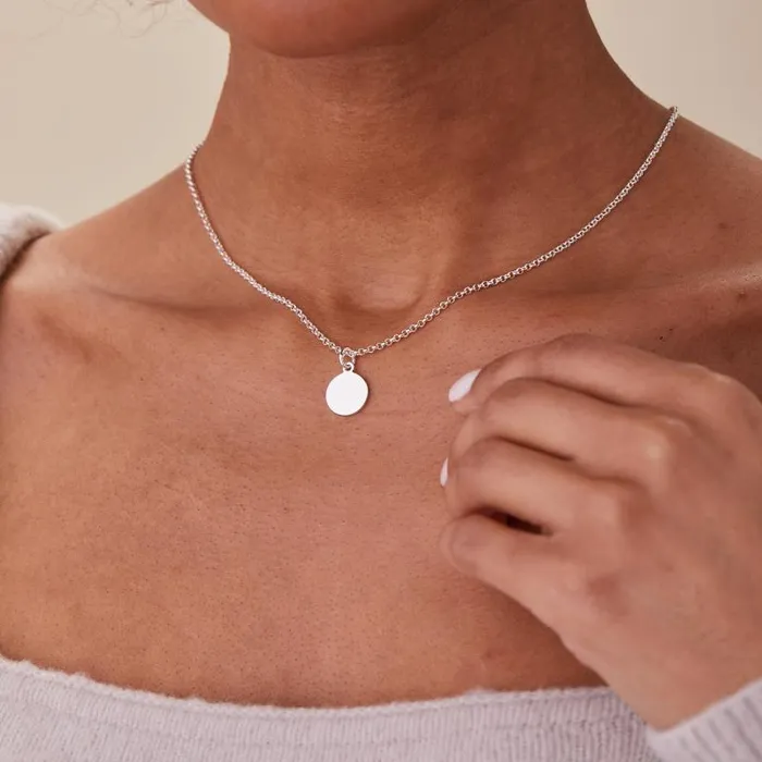 Necklaces Women Alex And Ani Small Circle Charm Necklace 19039039 Silver