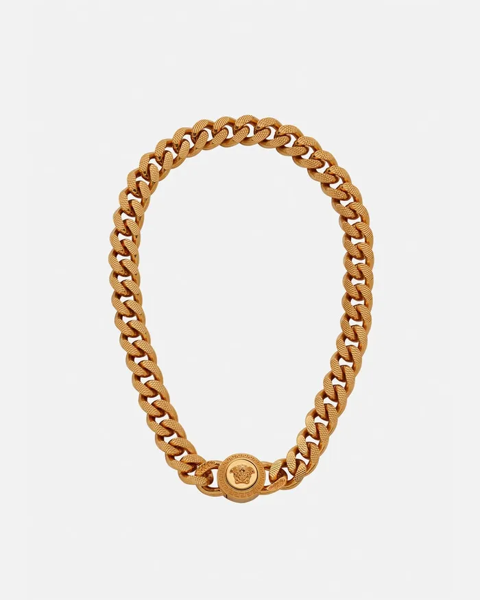 Necklaces WomenMen Versace Chain Medusa Necklace Gold