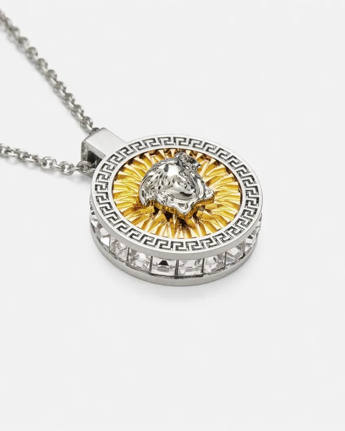 Necklaces WomenMen Versace Crystal Icon Necklace Silvergold