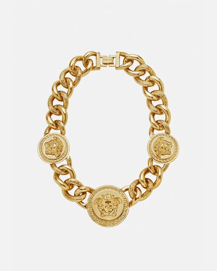 Necklaces Women Versace Medusa Chain Necklace Gold