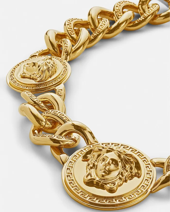 Necklaces Women Versace Medusa Chain Necklace Gold