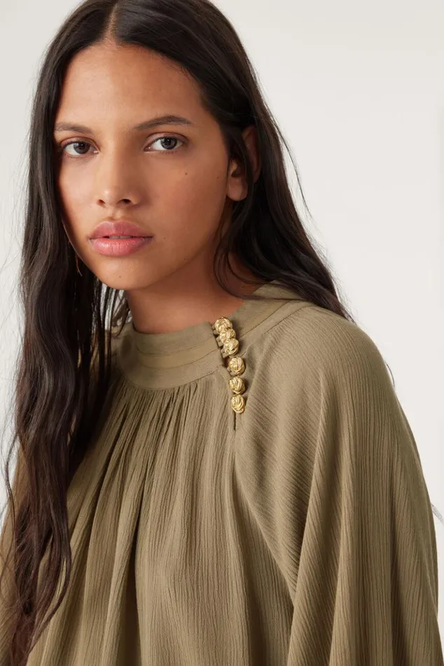 NeilLongSleeve Blouse Clothing Baandsh Tops and Shirts