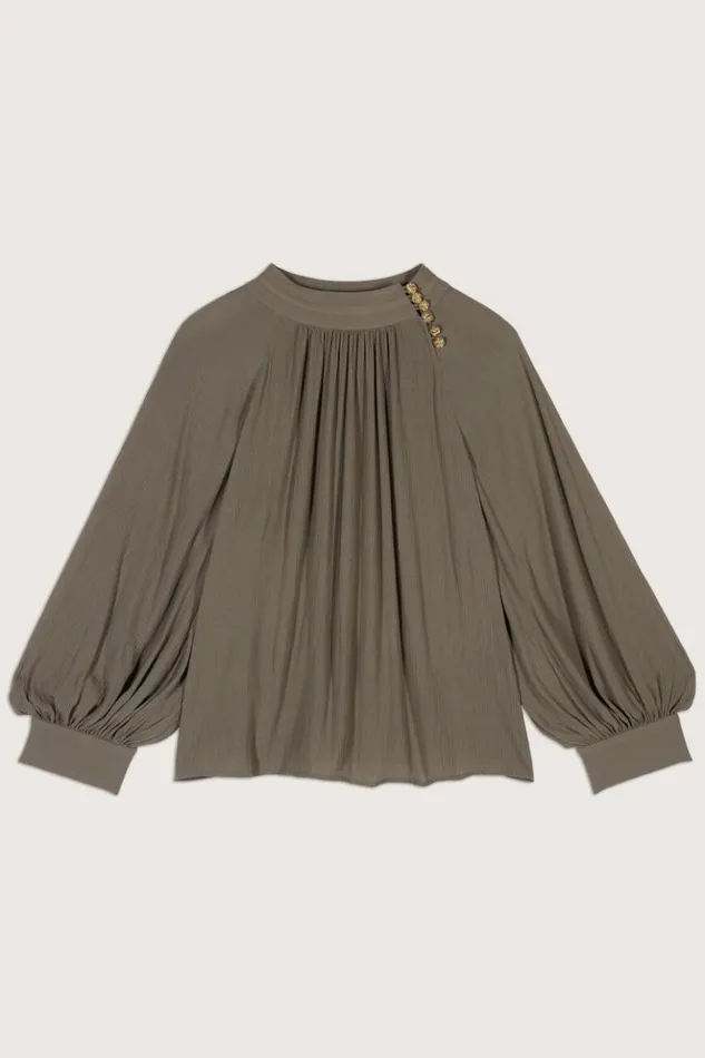 NeilLongSleeve Blouse Clothing Baandsh Tops and Shirts