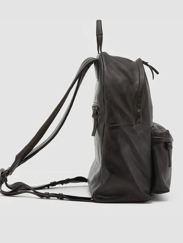 Officine Creative Backpacks OC PACK Moro 25 Brown Leather Backpack 8211 WomenMen Officine Creative Backpacks OC PACK Moro 25 Brown Leather Backpack 8211 WomenMen