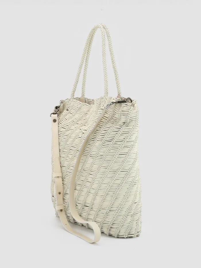 Officine Creative Bags SUSAN 03 BiancoWhite Leather Tote Bag 8211 Women