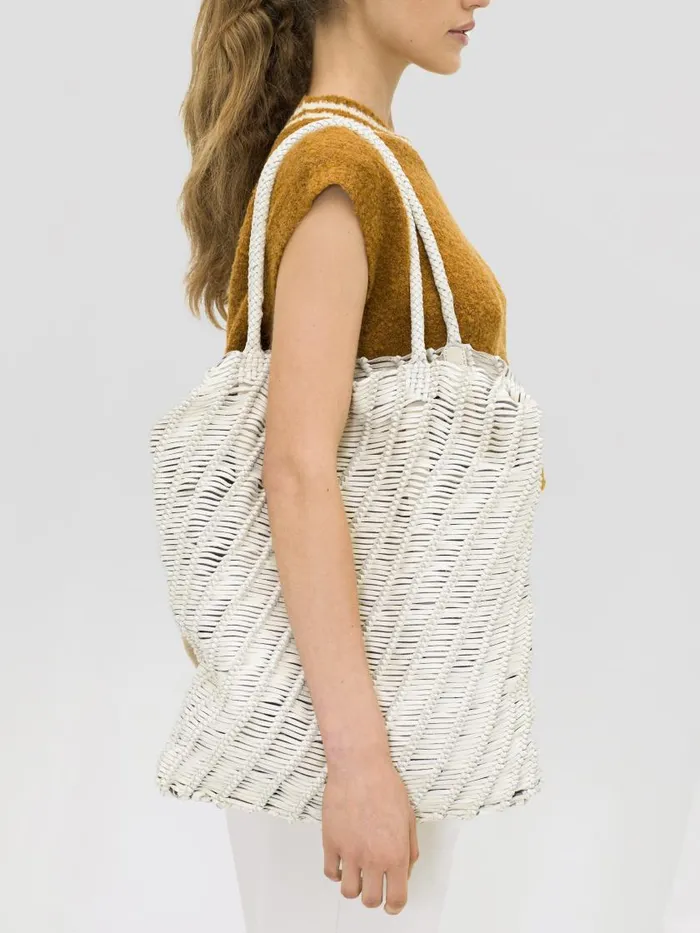 Officine Creative Bags SUSAN 03 BiancoWhite Leather Tote Bag 8211 Women