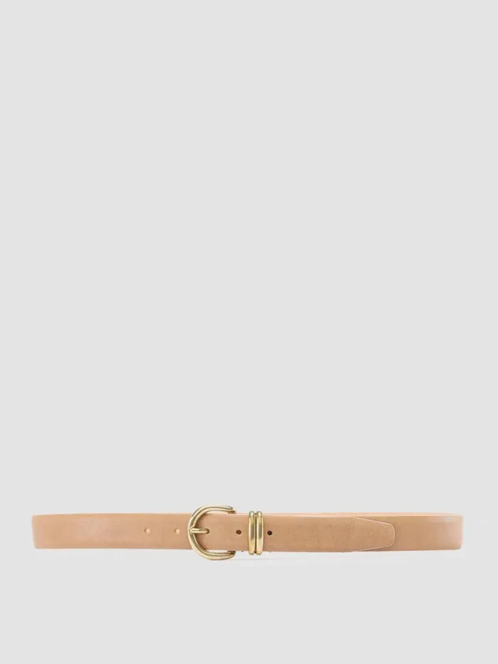 Officine Creative Belts OC STRIP 46 Taupe Taupe Suede Belt 8211 Women