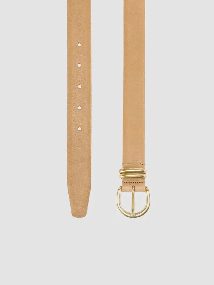 Officine Creative Belts OC STRIP 46 Taupe Taupe Suede Belt 8211 Women