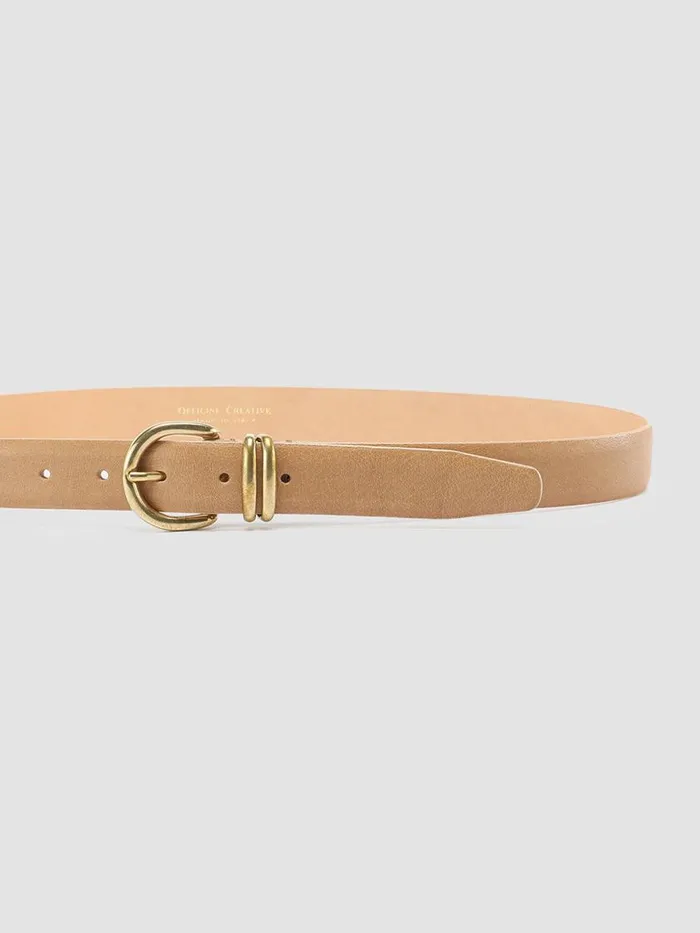 Officine Creative Belts OC STRIP 46 Taupe Taupe Suede Belt 8211 Women
