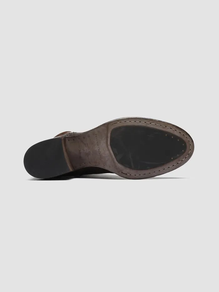 Officine Creative Boots and Booties DENNER 103 CaffeTMoro Brown Leather Ankle Boots 8211 Women Officine Creative Boots and Booties DENNER 103 CaffeTMoro Brown Leather Ankle Boots 8211 Women