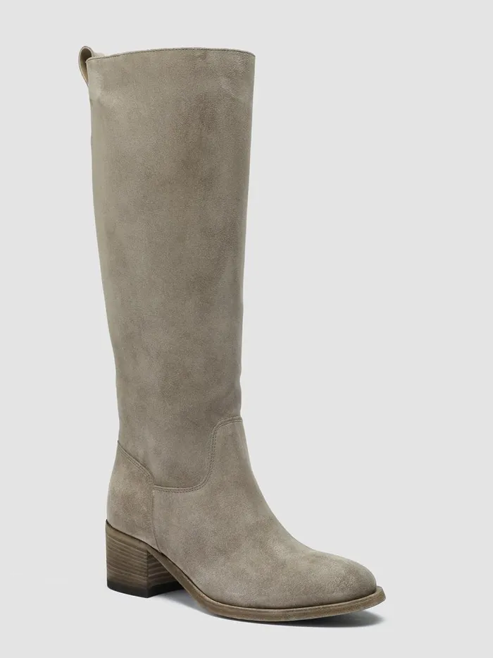 Officine Creative Boots and Booties DENNER 116 Quarzo Grey Suede Zip Boots 8211 Women Officine Creative Boots and Booties DENNER 116 Quarzo Grey Suede Zip Boots 8211 Women