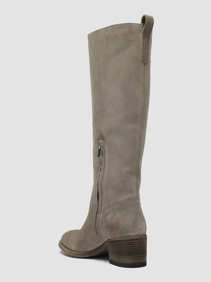 Officine Creative Boots and Booties DENNER 116 Quarzo Grey Suede Zip Boots 8211 Women Officine Creative Boots and Booties DENNER 116 Quarzo Grey Suede Zip Boots 8211 Women