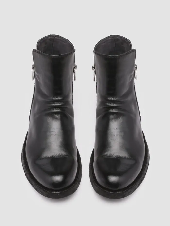 Officine Creative Boots and Booties LEGRAND 200 Nero Black Zipped Leather Booties 8211 Women Officine Creative Boots and Booties LEGRAND 200 Nero Black Zipped Leather Booties 8211 Women