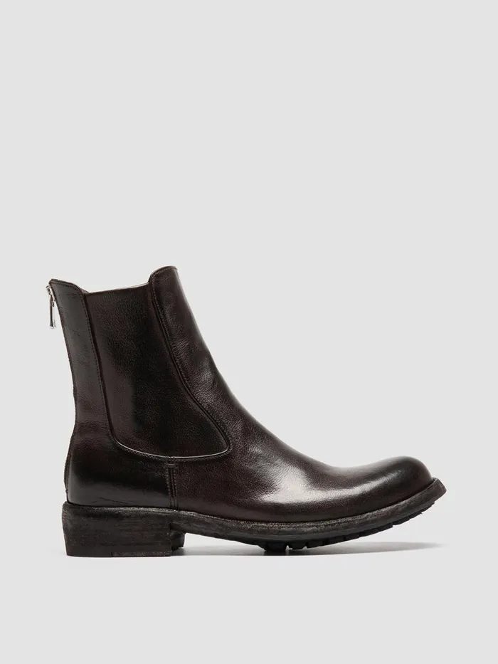 Officine Creative Boots and Booties LEGRAND 229 Ignis Ebano Brown Leather Zip Boots 8211 Women Officine Creative Boots and Booties LEGRAND 229 Ignis Ebano Brown Leather Zip Boots 8211 Women