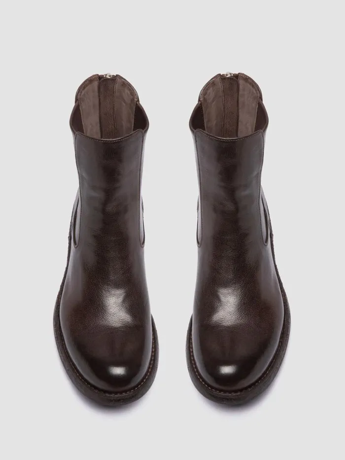 Officine Creative Boots and Booties LEGRAND 229 Ignis Ebano Brown Leather Zip Boots 8211 Women Officine Creative Boots and Booties LEGRAND 229 Ignis Ebano Brown Leather Zip Boots 8211 Women