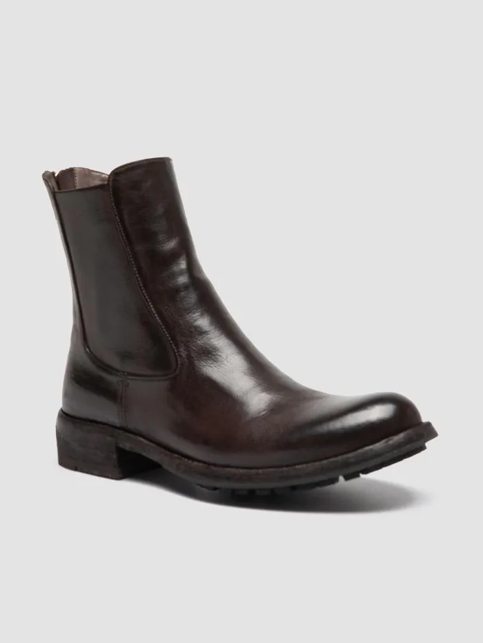 Officine Creative Boots and Booties LEGRAND 229 Ignis Ebano Brown Leather Zip Boots 8211 Women Officine Creative Boots and Booties LEGRAND 229 Ignis Ebano Brown Leather Zip Boots 8211 Women