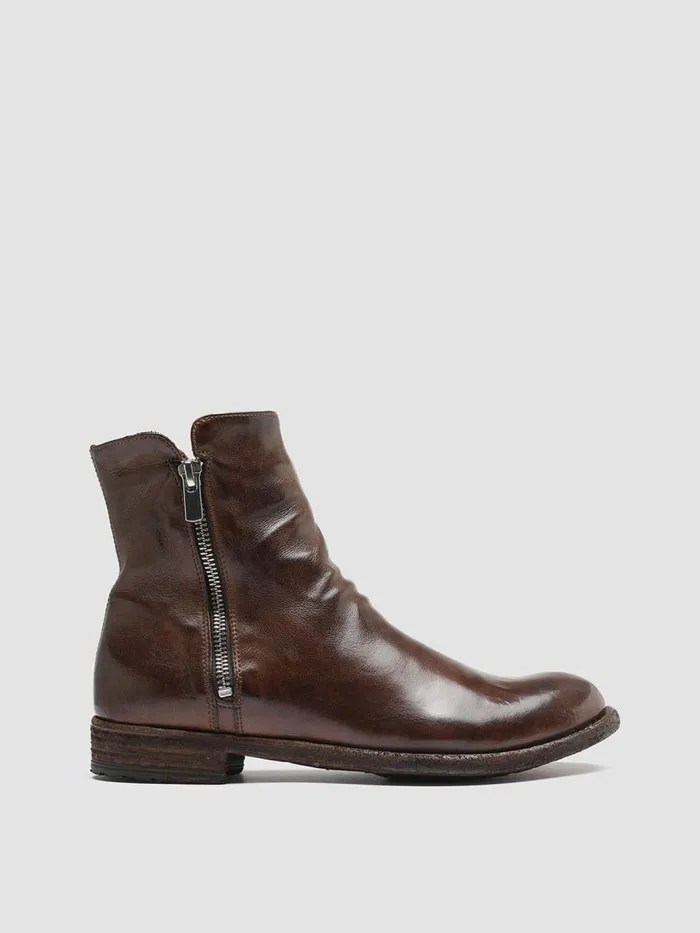 Officine Creative Boots and Booties LEXIKON 097 Cigar Brown Leather And Shearling Ankle Boots 8211 Women Officine Creative Boots and Booties LEXIKON 097 Cigar Brown Leather And Shearling Ankle Boots 8211 Women