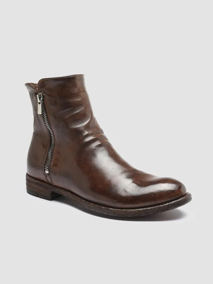 Officine Creative Boots and Booties LEXIKON 097 Cigar Brown Leather And Shearling Ankle Boots 8211 Women Officine Creative Boots and Booties LEXIKON 097 Cigar Brown Leather And Shearling Ankle Boots 8211 Women